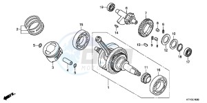 CBR125RC drawing CRANKSHAFT/PISTON