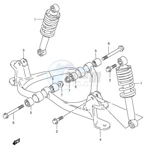 LT80 (P3-P28) drawing SUSPENSION ARM