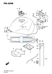 GSX-1300R ABS HAYABUSA EU drawing FUEL TANK