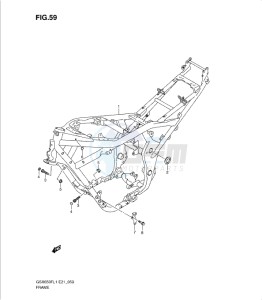 GSXF650 drawing FRAME