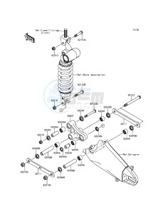 NINJA_ZX-6R ZX600REF FR GB XX (EU ME A(FRICA) drawing Suspension