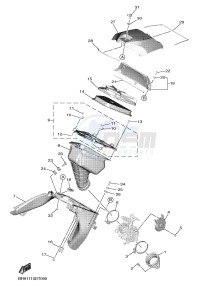 YZ450F (BR92) drawing INTAKE