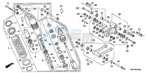 CRF450XB drawing REAR CUSHION