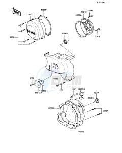 KZ 550 C [LTD] (C3-C4) [LTD] drawing ENGINE COVERS -- 82-83 C3_C4- -