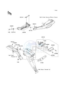 ZX 1000 E [NINJA ZX-10R] (E8F-E9FA) 0E9F drawing TAILLIGHT-- S- -