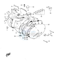 KM 100 A (A1 till A7) drawing ENGINE COVERS