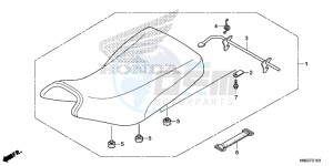 TRX500FAE TRX500FA Europe Direct - (ED) drawing SEAT