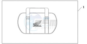 GL1800A Australia - (U) drawing SADDLEBAG COOLER