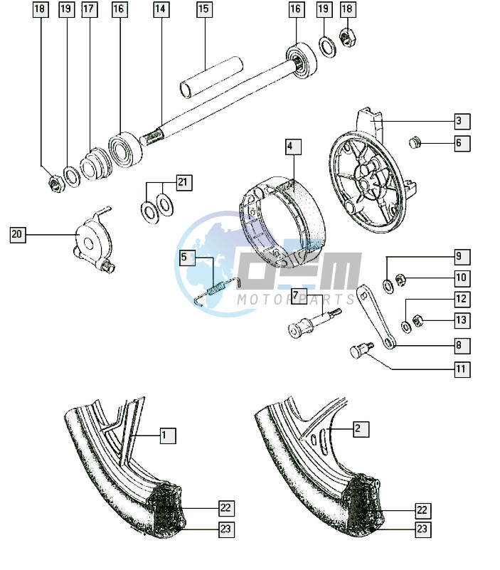 Front wheel-alu