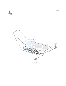 KX 250 J [KX250] (J2) [KX250] drawing SEAT