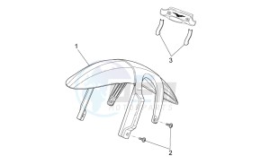 Griso V IE 1100 drawing Front mudguard