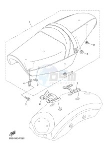 XVS950CR XV950R XV950 R-SPEC (B33A) drawing SEAT