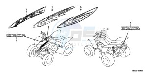 TRX250XC drawing MARK