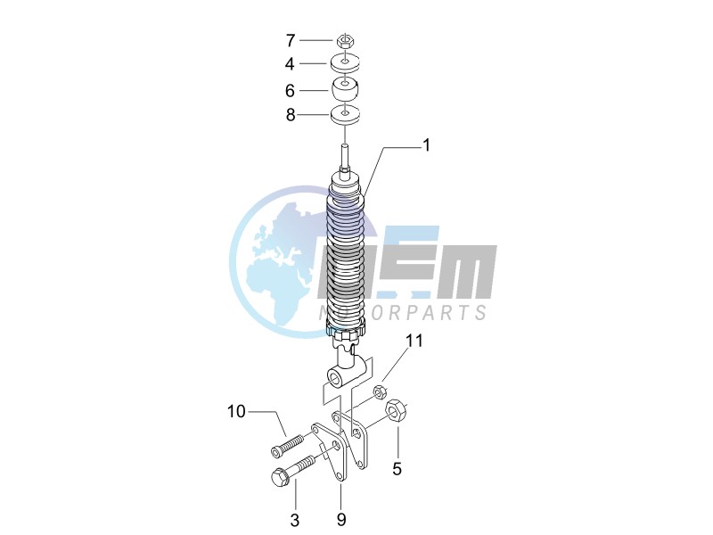 Rear suspension - Shock absorbers