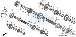 VFR800A9 ED / ABS MME TWO drawing TRANSMISSION