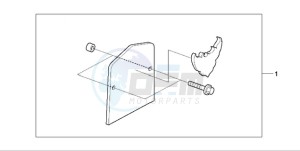 VT750CA9 UK - (E / MKH ST) drawing BACKREST PLATE