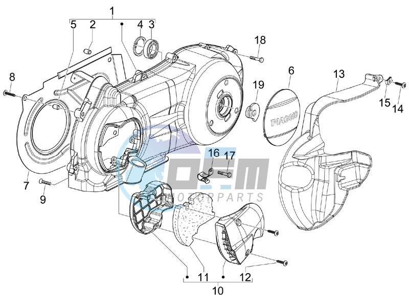 Crankcase cover - Crankcase cooling