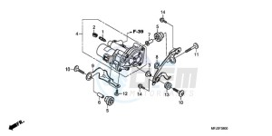 CBR600RA9 Korea - (KO / ABS MK) drawing REAR POWER UNIT (CBR600RA)