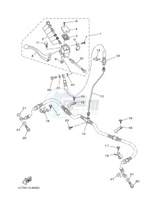 YFM450FWA YFM450DF GRIZZLY 450 IRS (1CUR) drawing FRONT MASTER CYLINDER