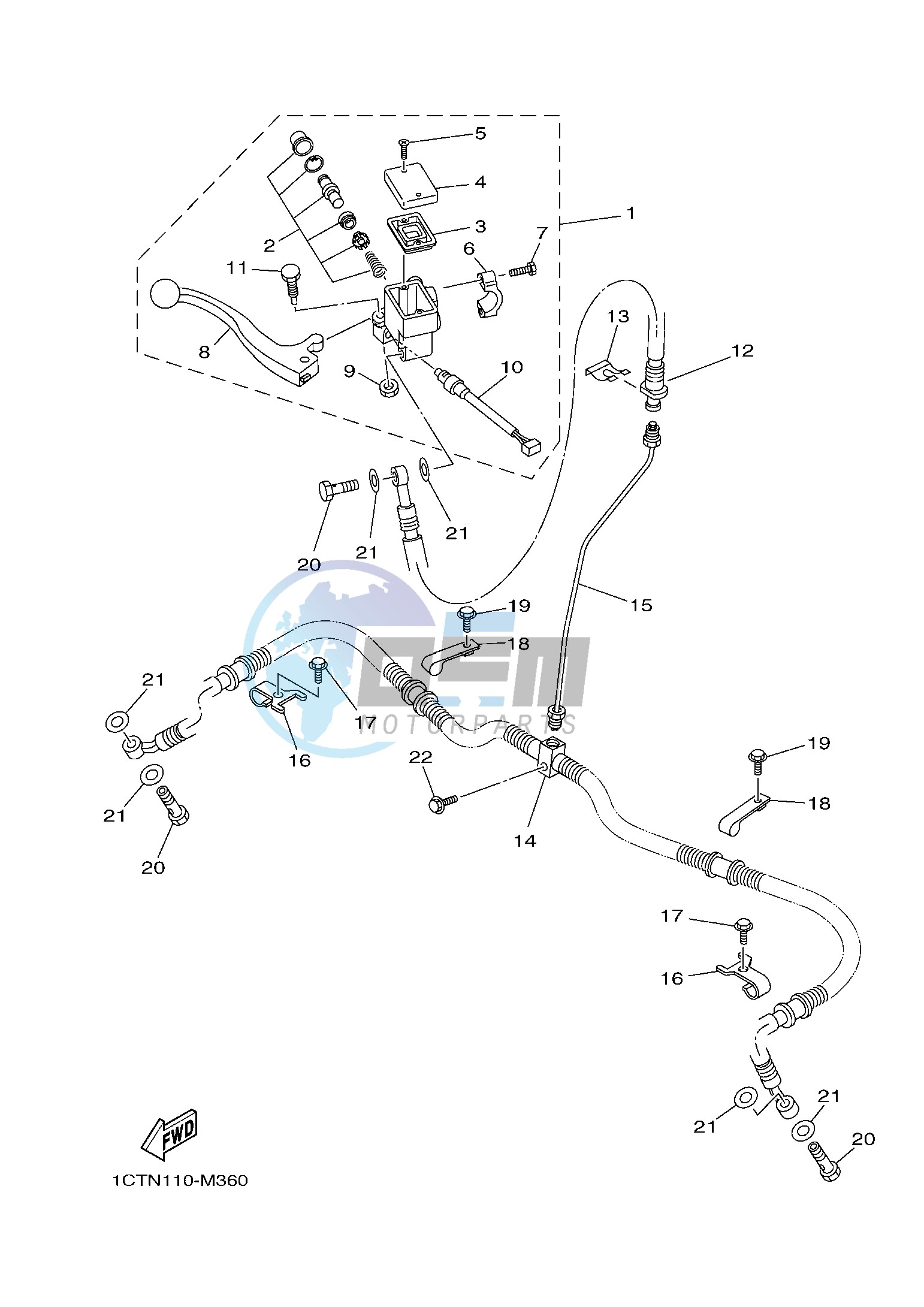 FRONT MASTER CYLINDER