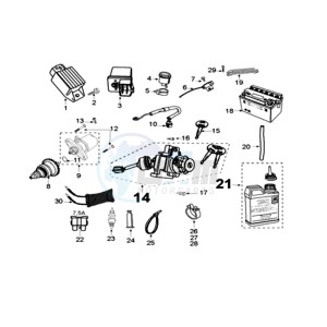 KISBEE AX drawing ELECTRIC PART