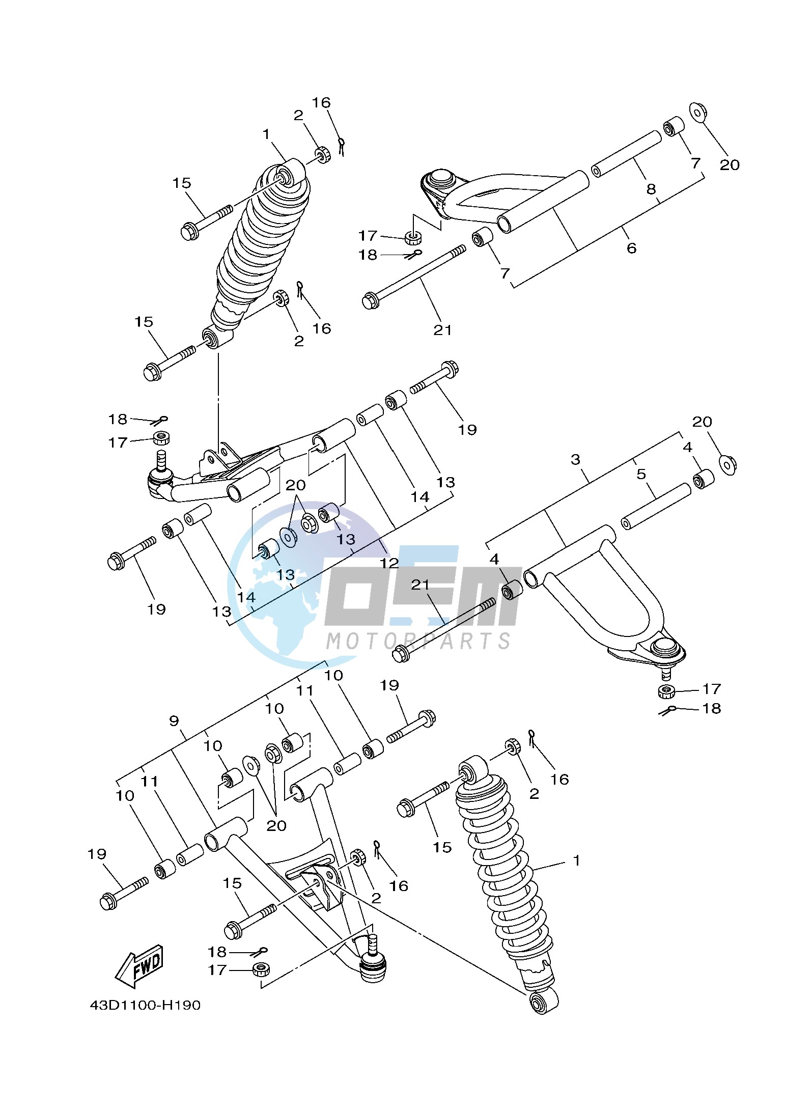 FRONT SUSPENSION & WHEEL