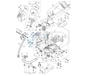 V-MAX 1700 drawing EXHAUST SYSTEM