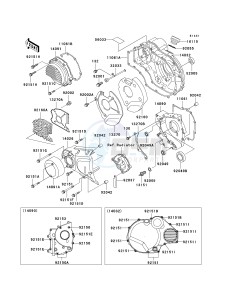 ZR 1200 A [ZX 1200 R] (A1-A3) drawing ENGINE COVER-- S- -