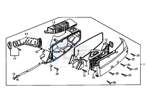 SUPER DUKE - 125 cc drawing INTAKE