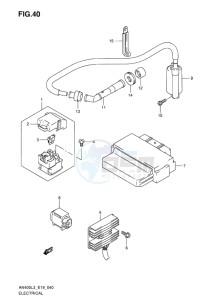 AN400 ABS BURGMAN EU-UK drawing ELECTRICAL