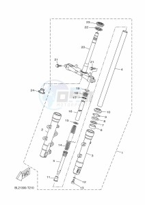 CZD300P-AB XMAX 300 POLICE (BGS4) drawing FRONT FORK