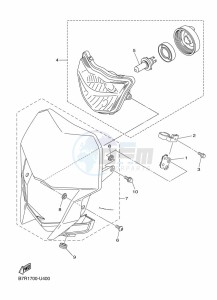 WR250F (BAK4) drawing HEADLIGHT