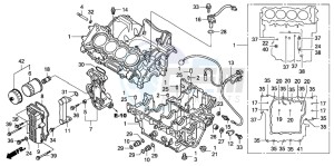 CBF600S drawing CRANKCASE (CBF600S6/SA6/N6/NA6)