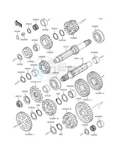 ZX 900 B [NINJA ZX-9R] (B1-B3) [NINJA ZX-9R] drawing TRANSMISSION