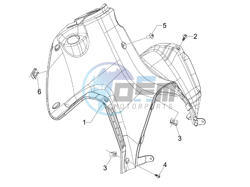 Front glove-box - Knee-guard panel