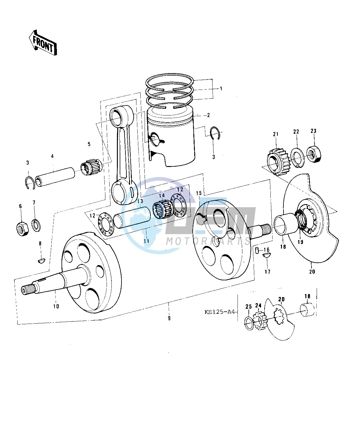 CRANKSHAFT_PISTON_ROTARY VALVE -- 76-79- -