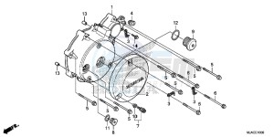 VT750CSE Shadow - VT750CS-E UK - (E) drawing LEFT CRANKCASE COVER (VT750CS/ C2B/ C2S/ C)