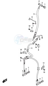 AN650 BURGMAN drawing FRONT BRAKE HOSE