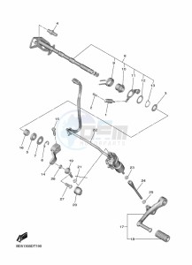 NIKEN GT MXT850D (B5B9) drawing SHIFT SHAFT