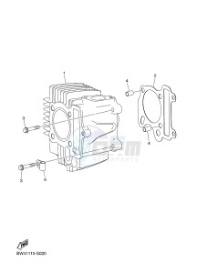 YFZ50 (BW43) drawing CYLINDER