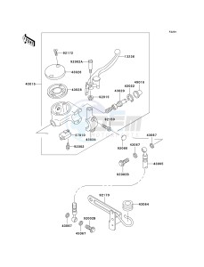 VN 1500 E [VULCAN 1500 CLASSIC] (E7) [VULCAN 1500 CLASSIC] drawing FRONT MASTER CYLINDER