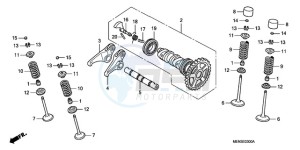 CRF450RA Europe Direct - (ED) drawing CAMSHAFT/VALVE