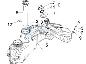 GT 250 ie 60 deg (Euro 3) UK drawing Fuel Tank