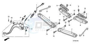 TRX420FA9 Australia - (U) drawing PEDAL/STEP