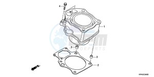 CBR650FAG CBR650F 6ED - (6ED) drawing CYLINDER