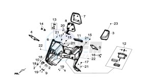 JOYMAX 125I ABS drawing COWLING INNER FR PLATE