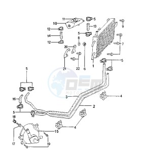 SPEEDFIGHT AQUA - 50 cc drawing COOLING SYSTEM