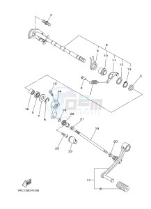 MT09A MT-09 ABS 900 (2DR3) drawing SHIFT SHAFT