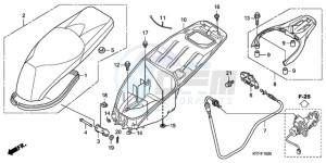 SH1259 UK - (E) drawing SEAT/LUGGAGE BOX