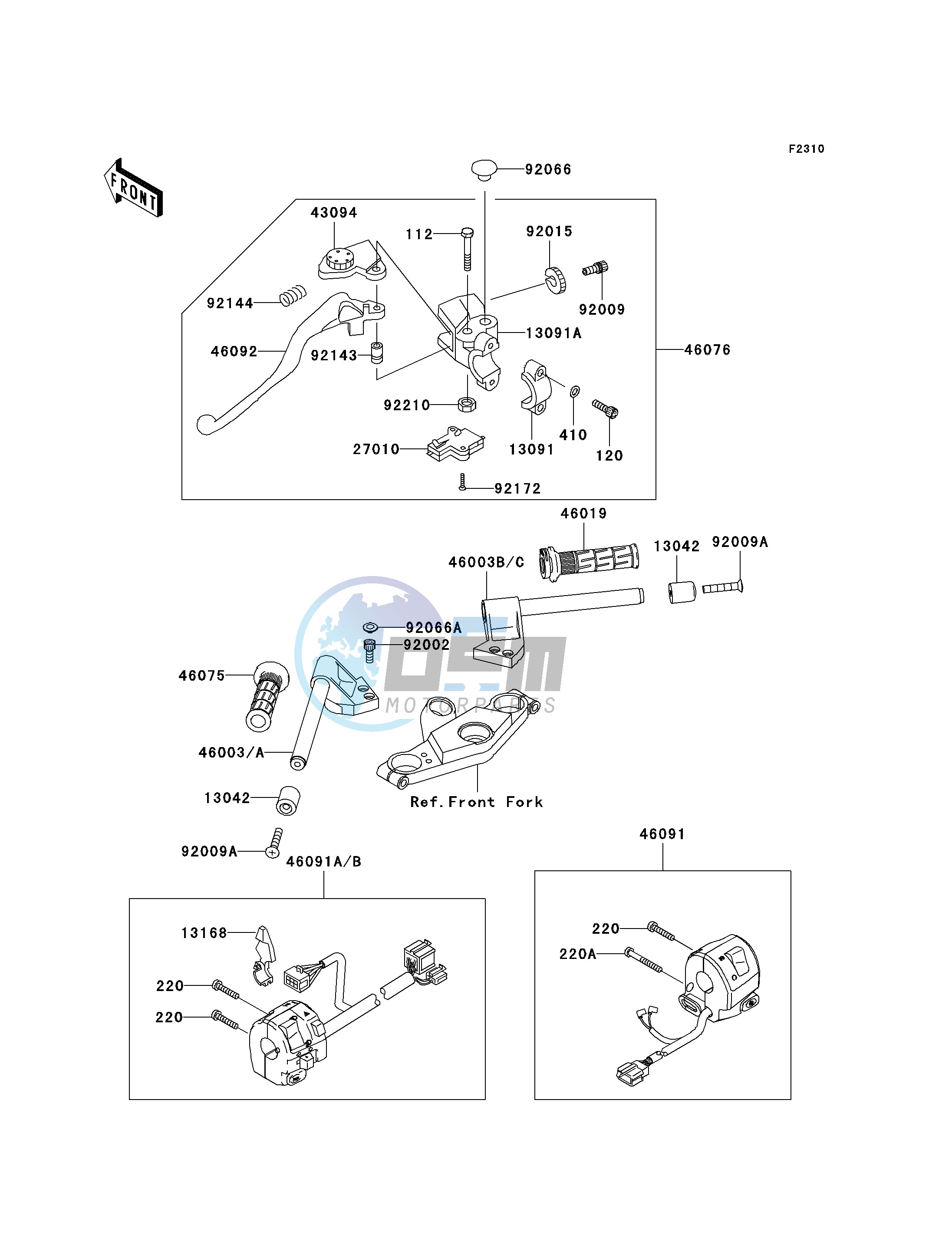 HANDLEBAR -- E10 - E12- -